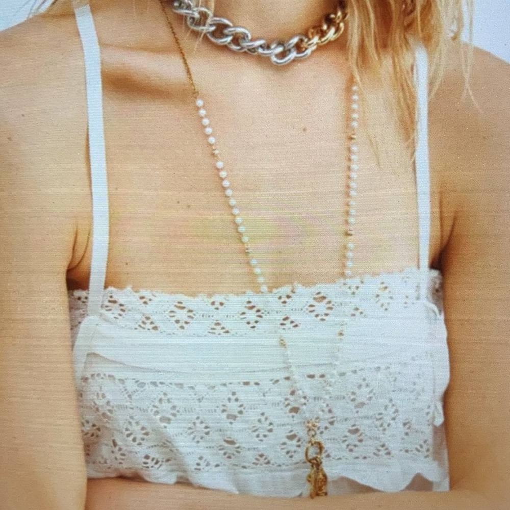 Free People Shailee Slipdress White L - Picture 12 of 12